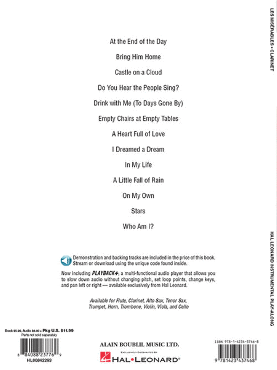 Les Misérables Clarinet Solo scores gallery preview page 6