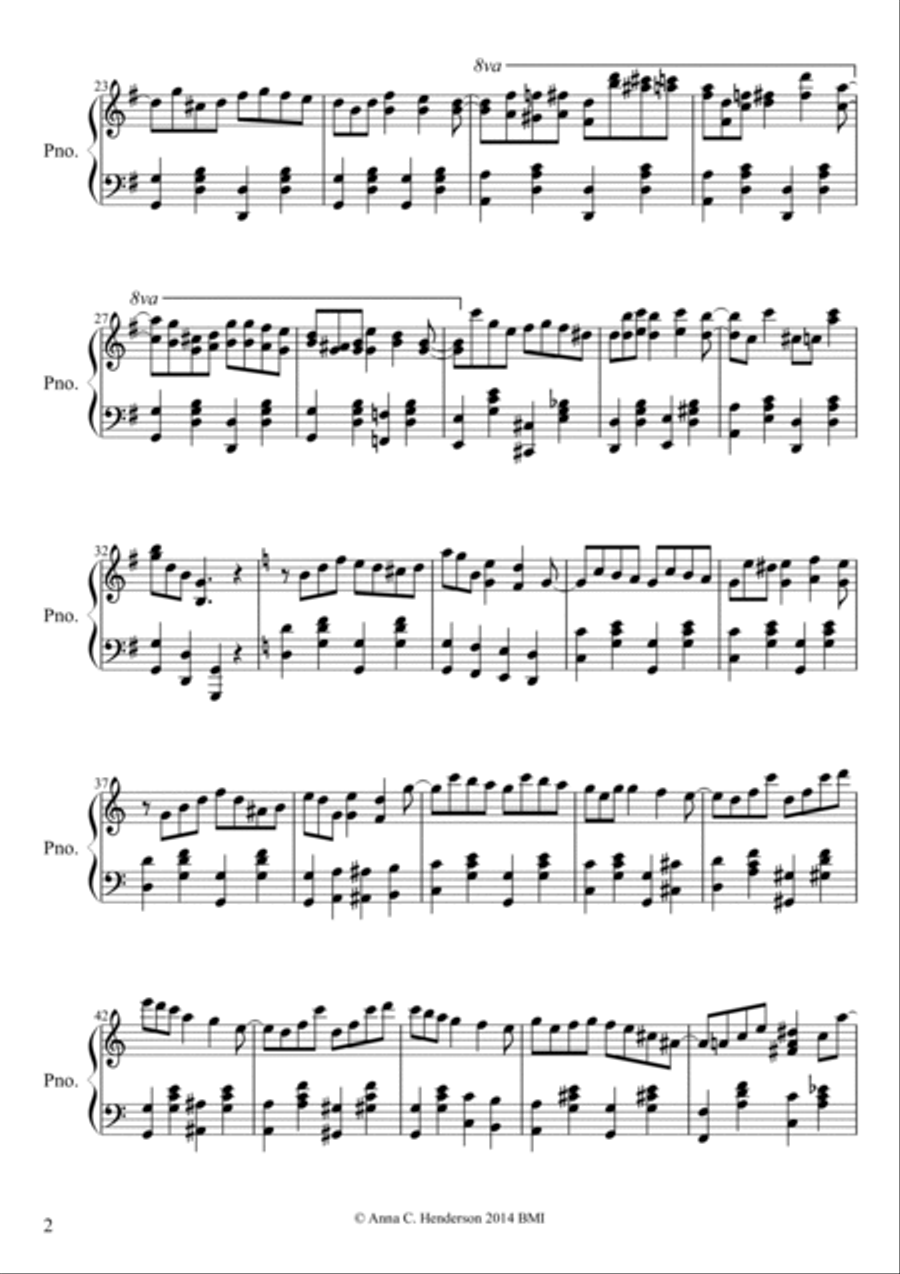 Candy Bouquet Piano Solo scores gallery preview page 2