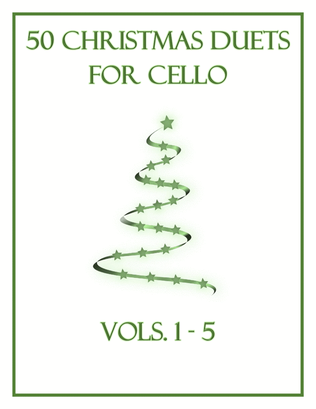 Book cover for 50 Christmas Duets for Cello