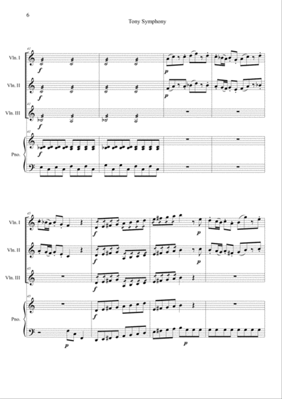 Toy Symphony Violin Solo scores gallery preview page 6