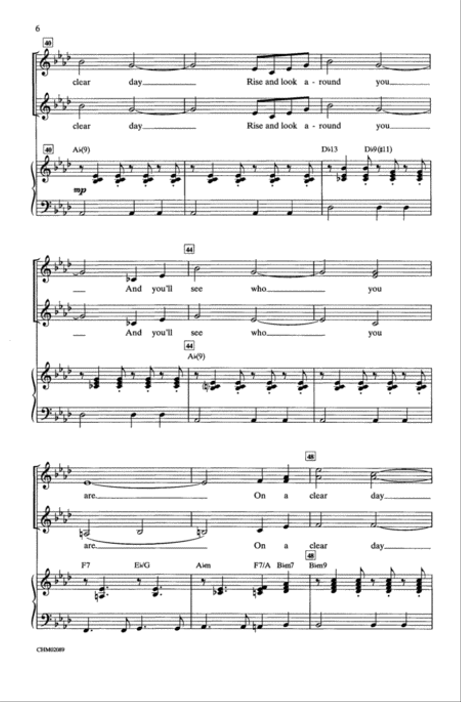 On a Clear Day On a Clear Day Choir scores gallery preview page 5