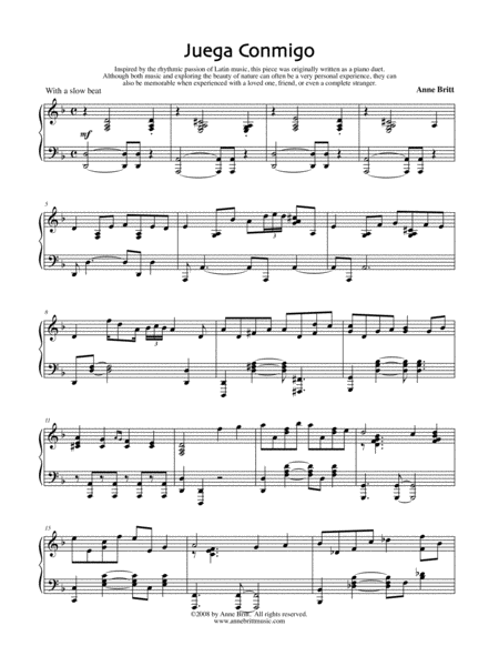 Juega Conmigo (piano solo version) image number null