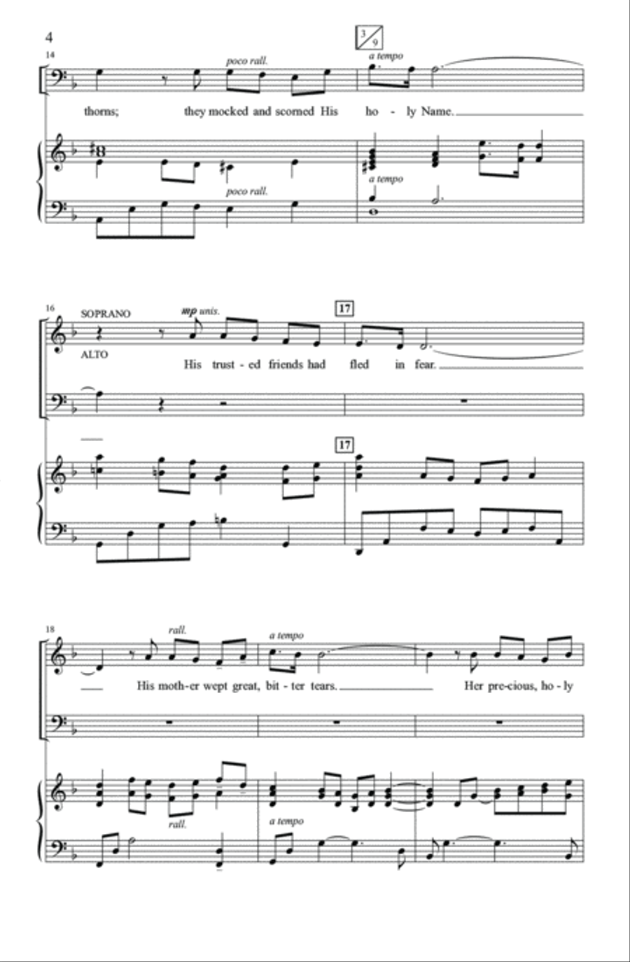Song of Sacrifice Song of Sacrifice 4-Part scores gallery preview page 4