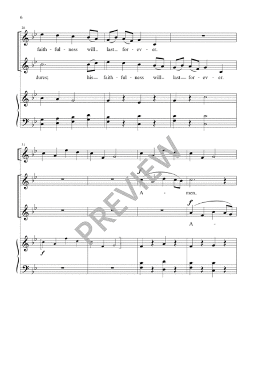 Jubilate Deo 2-Part scores gallery preview page 6