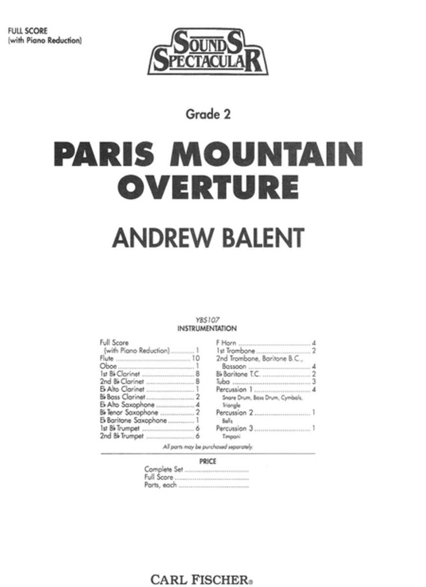 Paris Mountain Overture