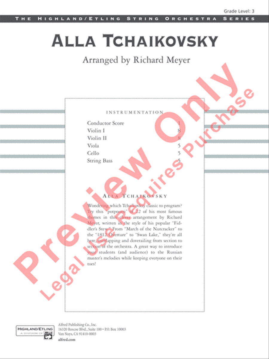 Alla Tchaikovsky Alla Tchaikovsky String Orchestra scores gallery preview page 2