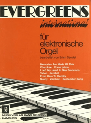 Book cover for Evergreens International Fur Elektronische Orgel