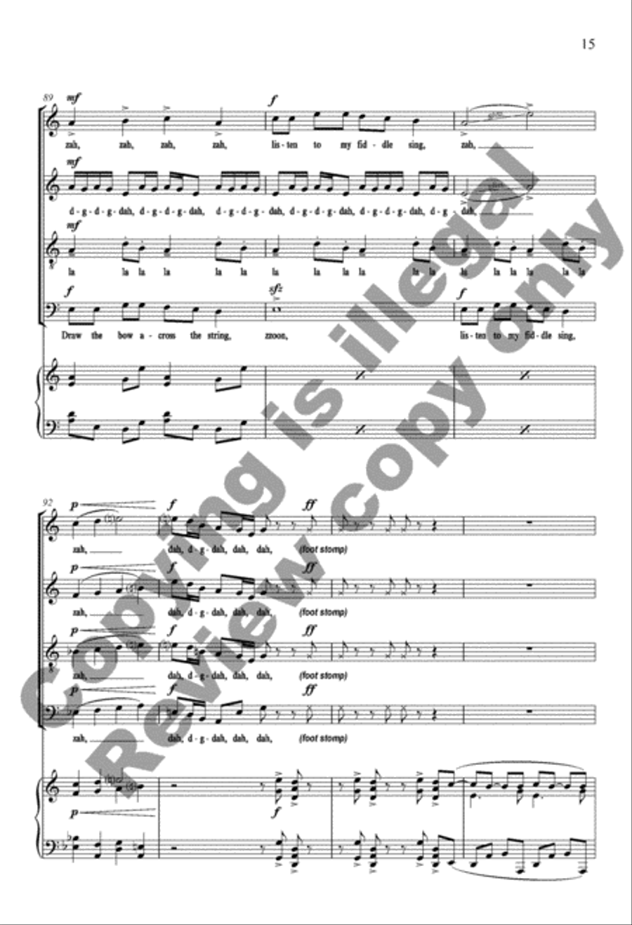 A Hoopla (Choral Score) A Hoopla (Choral Score) 4-Part scores gallery preview page 15