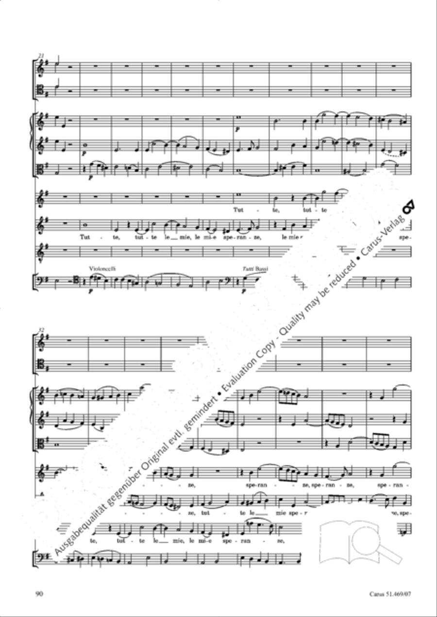 Davide penitente 4-Part scores gallery preview page 103