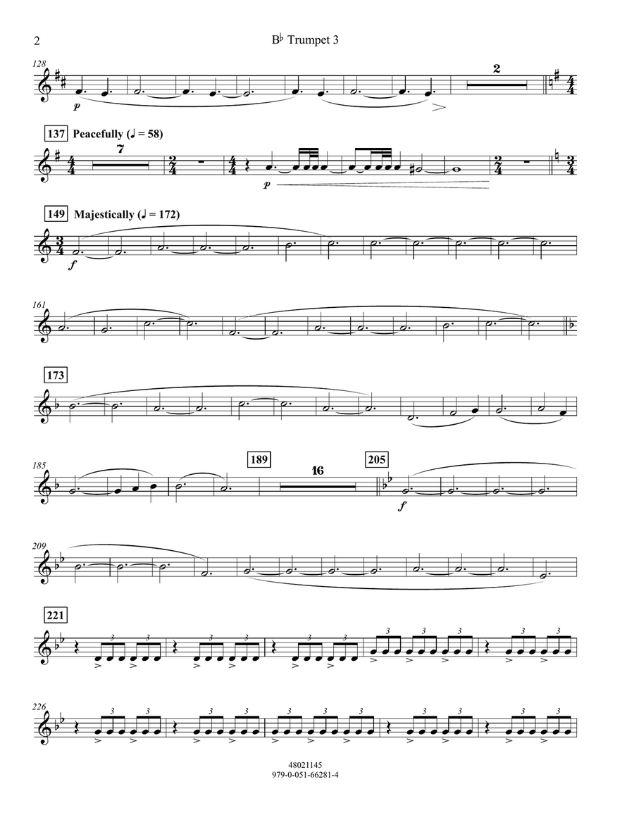 Meridian - Bb Trumpet 3 Meridian - Bb Trumpet 3 Concert Band scores gallery preview page 2