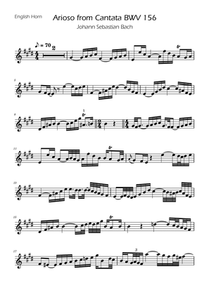 Arioso BWV 156 - English Horn Solo