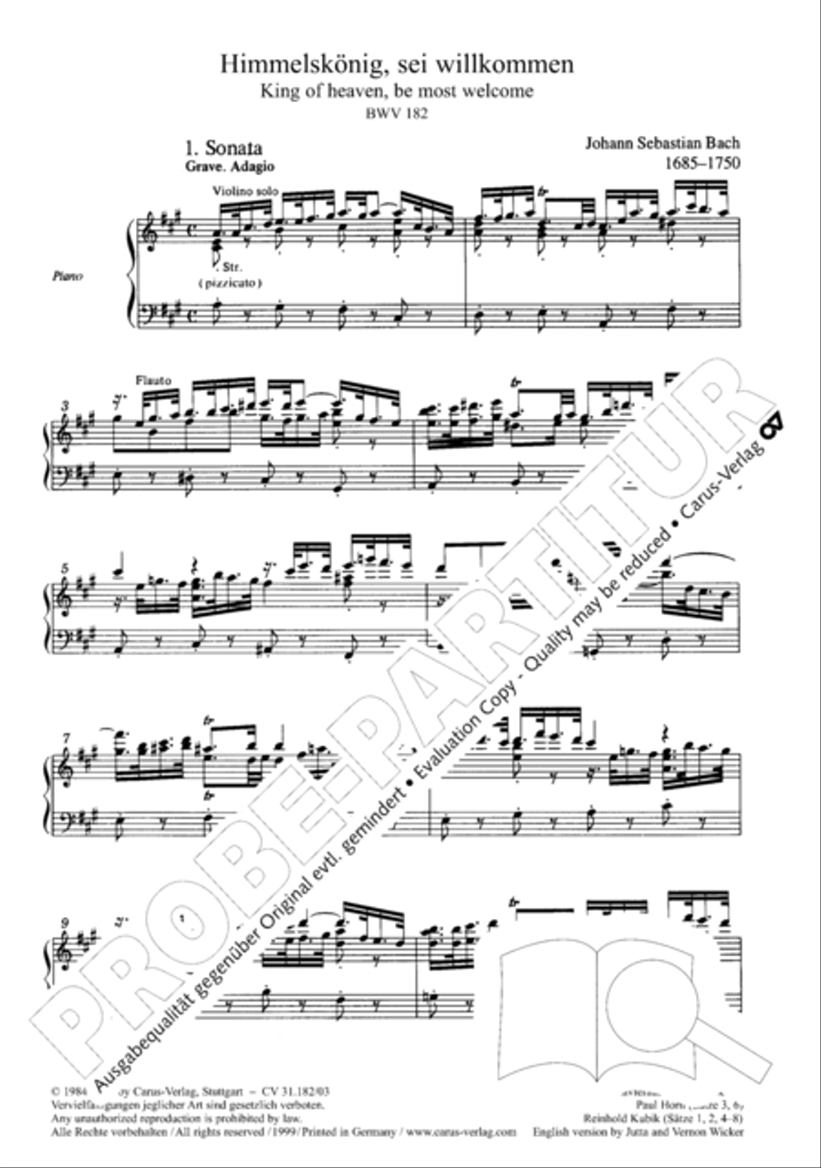 Himmelskonig, sei willkommen (King of heaven, be most welcome) ATB scores gallery preview page 5