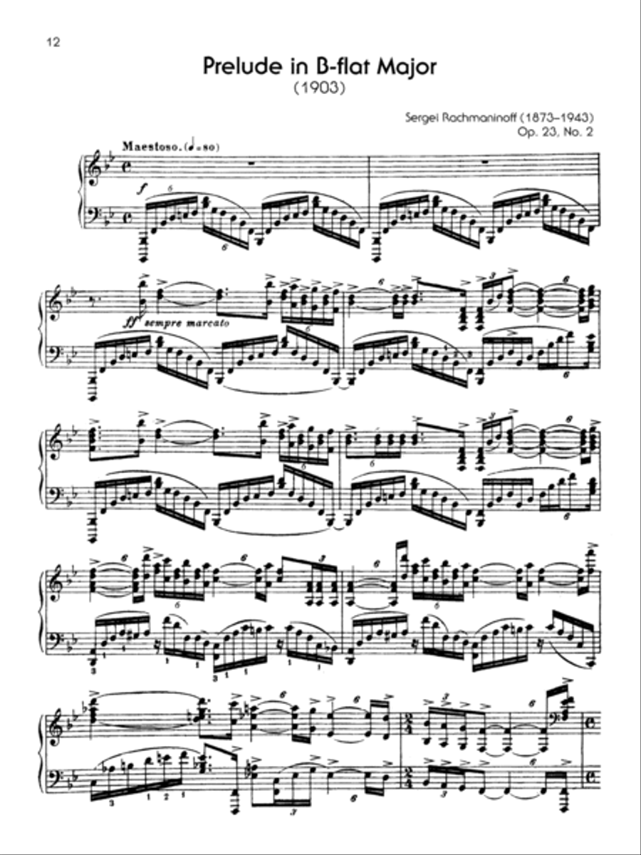 The Piano Works of Rachmaninoff, Volume 1 Piano Solo scores gallery preview page 4
