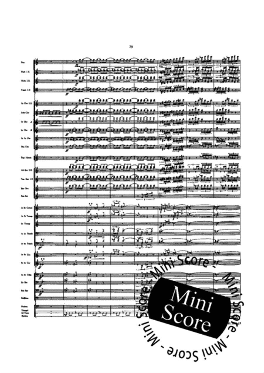 Symphonie pour Orchestre d'Harmonie Concert Band scores gallery preview page 85
