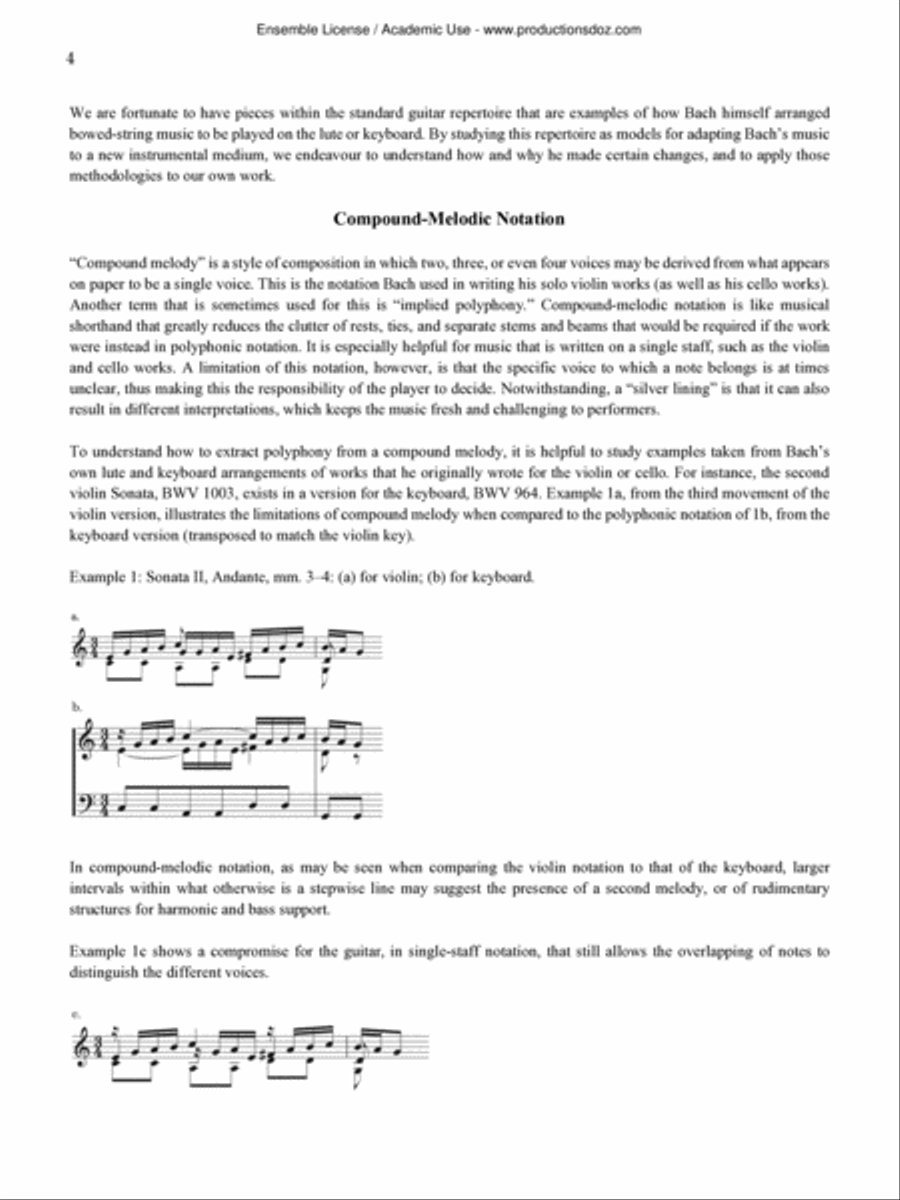 Violin Sonata I, BWV 1001 Violin scores gallery preview page 4