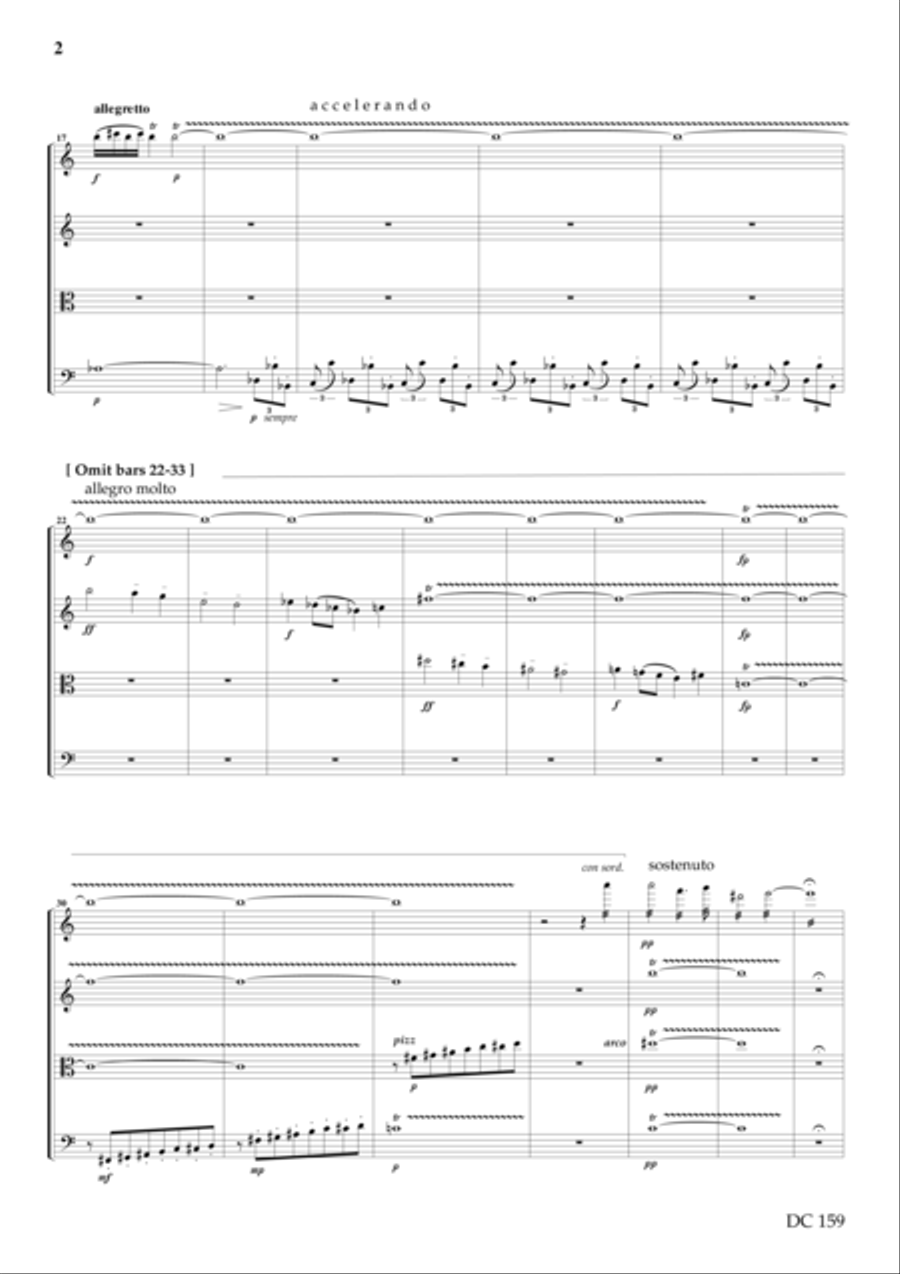 String Quartet No. 1 (Score) String Quartet scores gallery preview page 2
