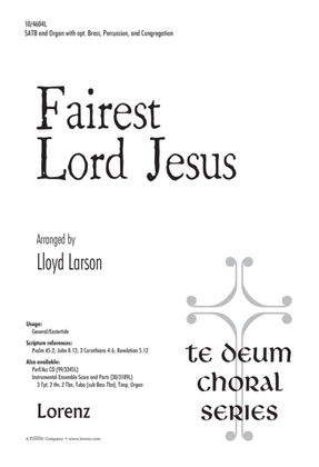 Book cover for Fairest Lord Jesus