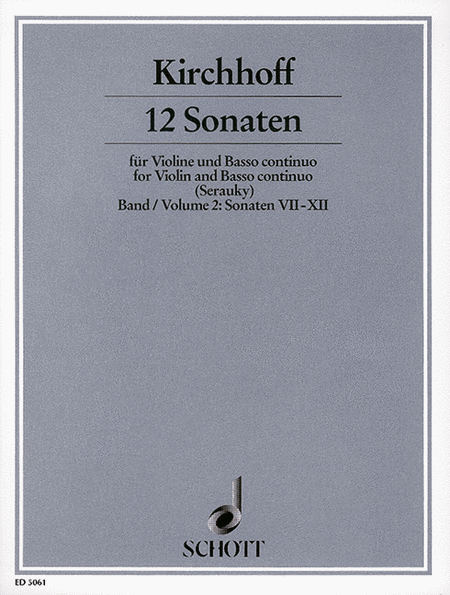 Kirchhoff 12 Sonatas Bk.2 Vln