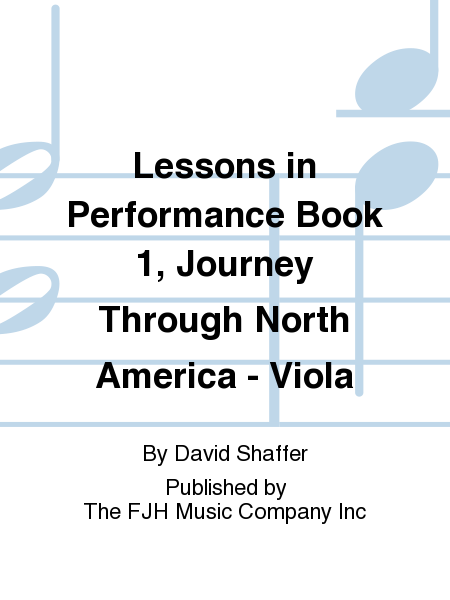 Lessons in Performance Book 1, Journey Through North America - Viola
