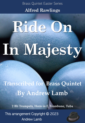 Book cover for Ride On In Majesty (Voluntary for Palm Sunday) for Brass Quintet