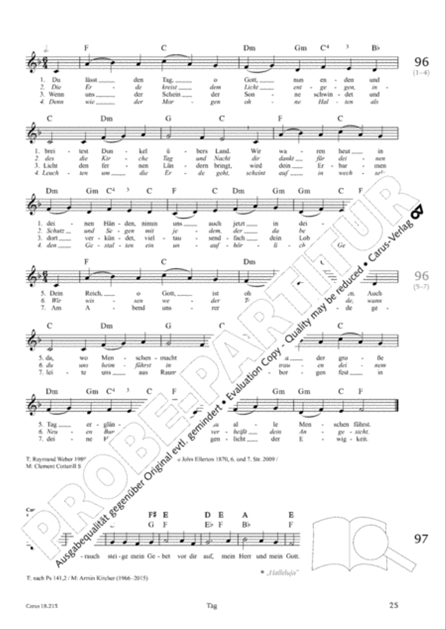 Gitarrenbuch zum Gotteslob Guitar scores gallery preview page 25