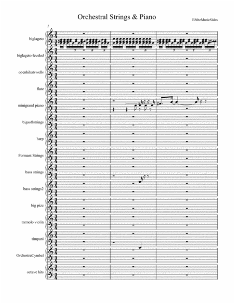 Orchestral Strings & Piano Small Ensemble scores gallery preview page 2