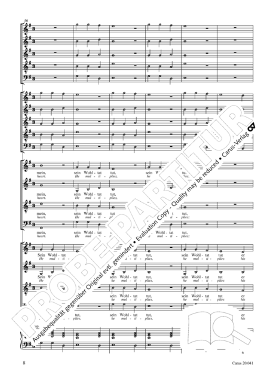 My soul, now bless thy Maker (Nun lob, mein Seel, den Herren) 4-Part scores gallery preview page 9