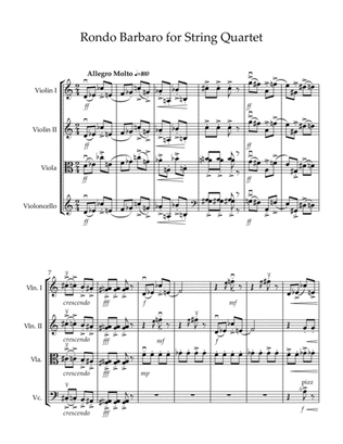 Rondo Barbaro for String Quartet