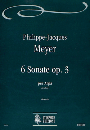 Book cover for 6 Sonatas Op. 3 for Harp