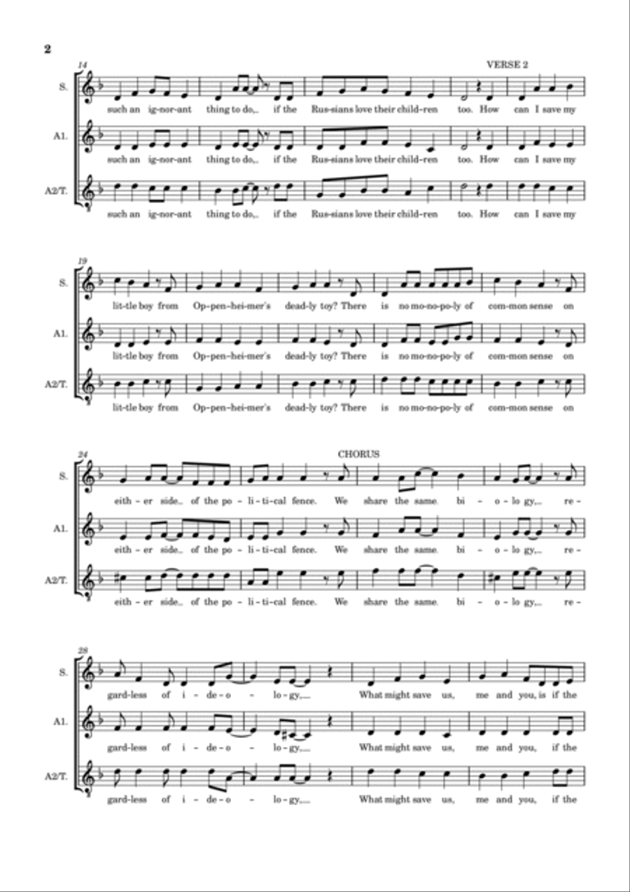 Russians Russians A Cappella scores gallery preview page 2