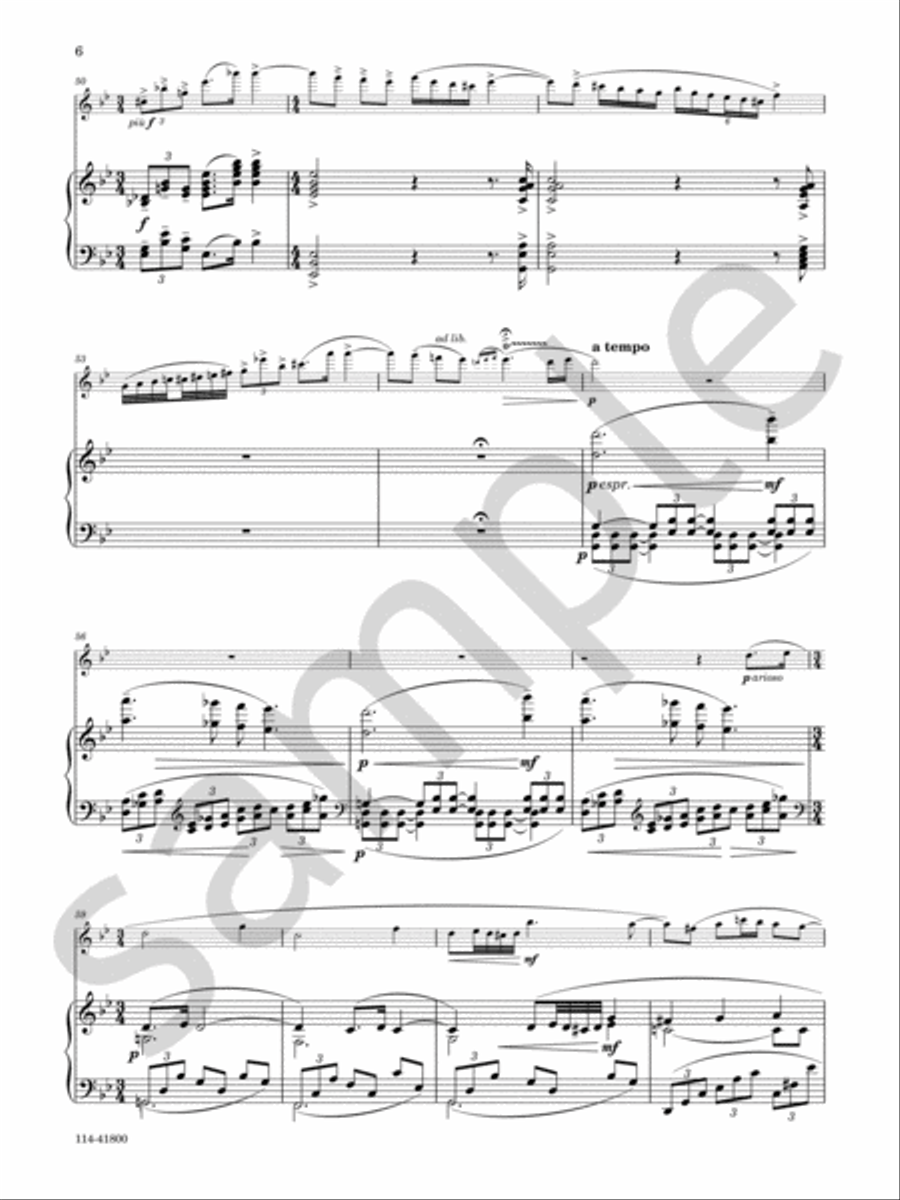 Elegy Elegy Chamber Music scores gallery preview page 6