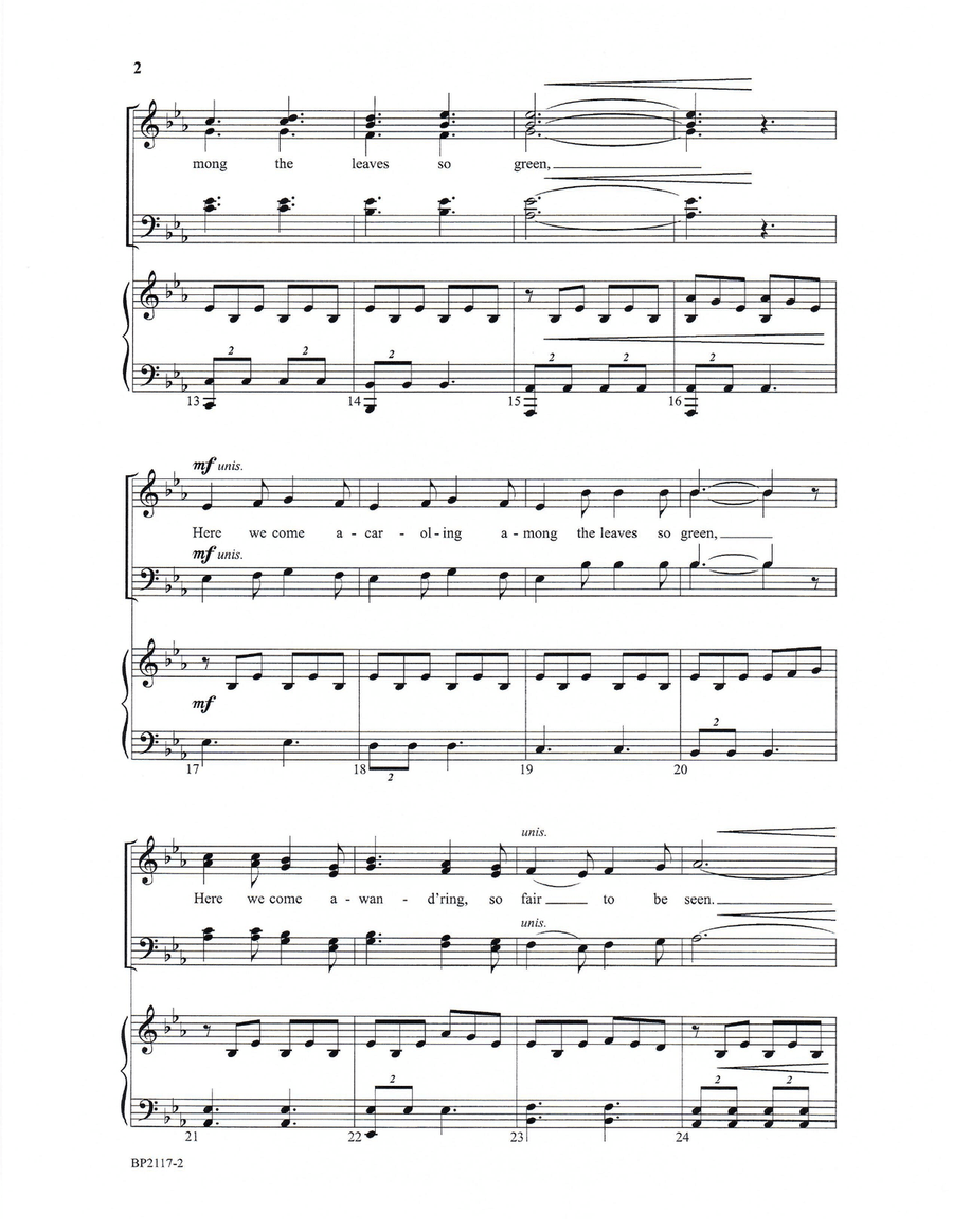 Here We Come A-Caroling Here We Come A-Caroling 4-Part scores gallery preview page 3