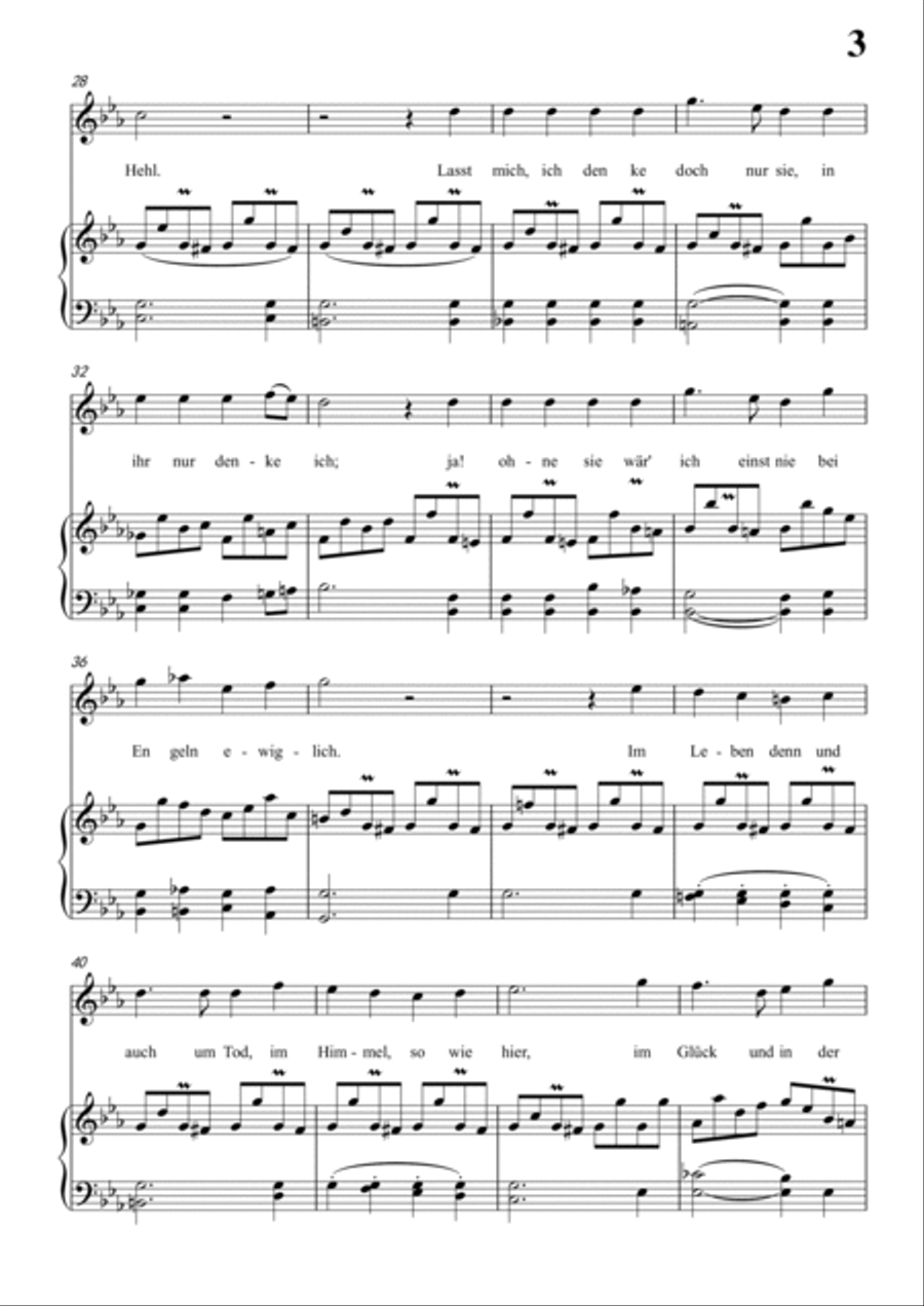 Schubert-Hippolit's Lied in c minor,for Vocal and Piano Voice scores gallery preview page 4