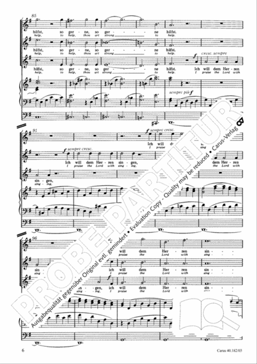Psalm 13 SSA scores gallery preview page 7