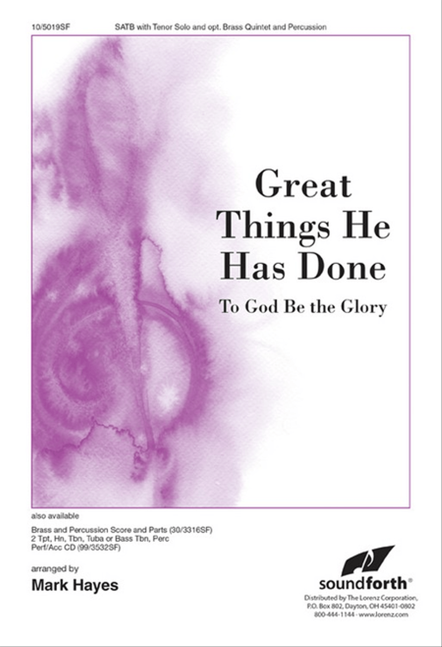Great Things He Has Done 4-Part scores gallery preview page 1