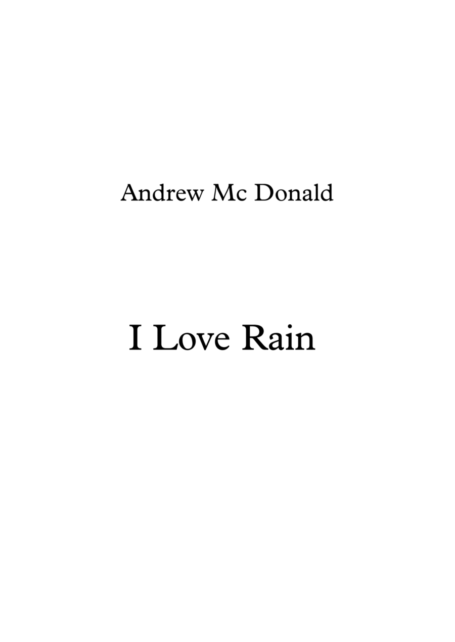 I Love Rain Voice scores gallery preview page 1