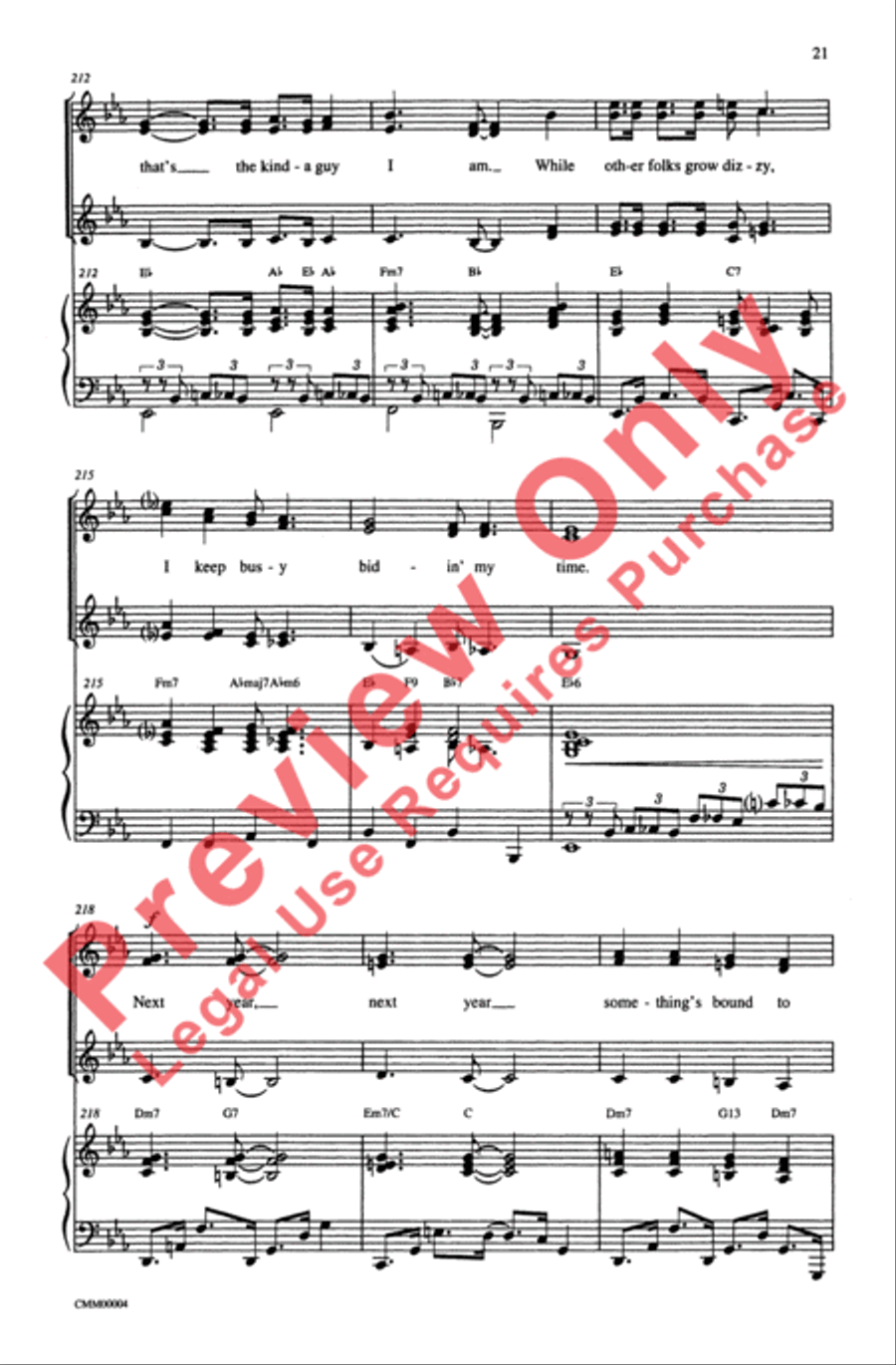 George Gershwin Medley George Gershwin Medley SSA scores gallery preview page 21