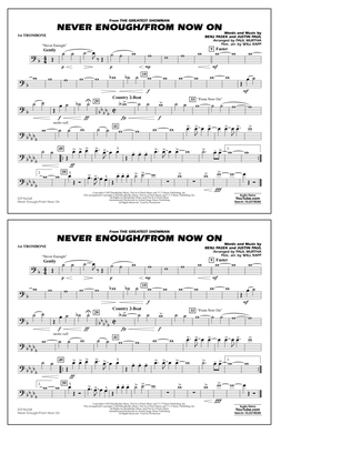 Book cover for Never Enough/From Now On - 1st Trombone