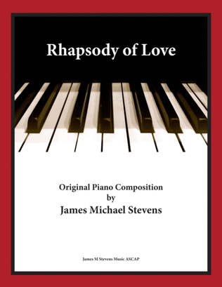 Book cover for Rhapsody of Love - Romantic Piano