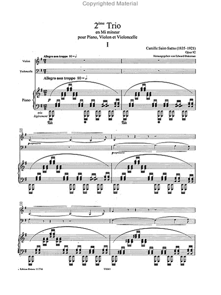 Piano Trio No.2 in E minor Op. 92