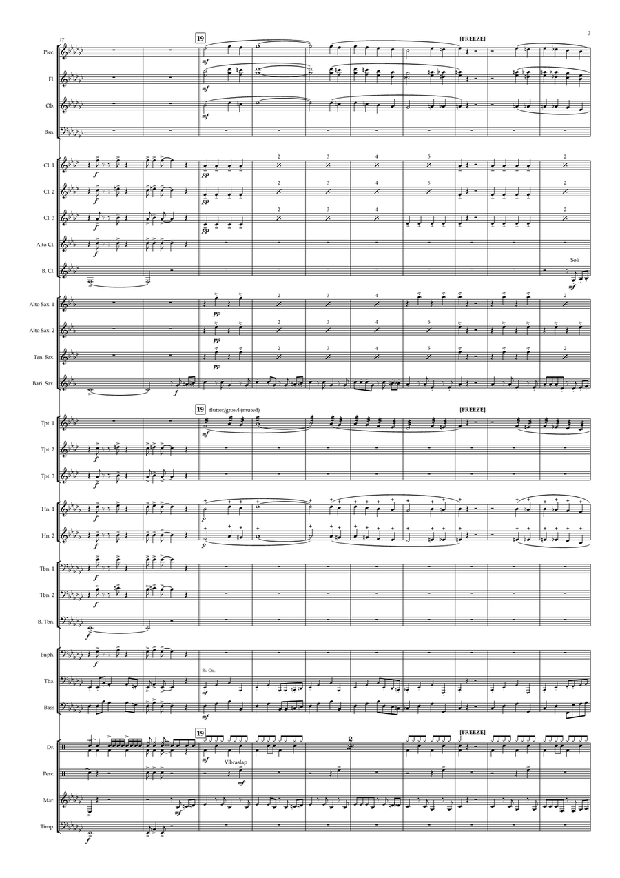 Rich Man's Frug Concert Band scores gallery preview page 3