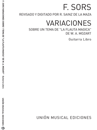 Book cover for Variations On A Theme Of Mozart (Magic Flute)