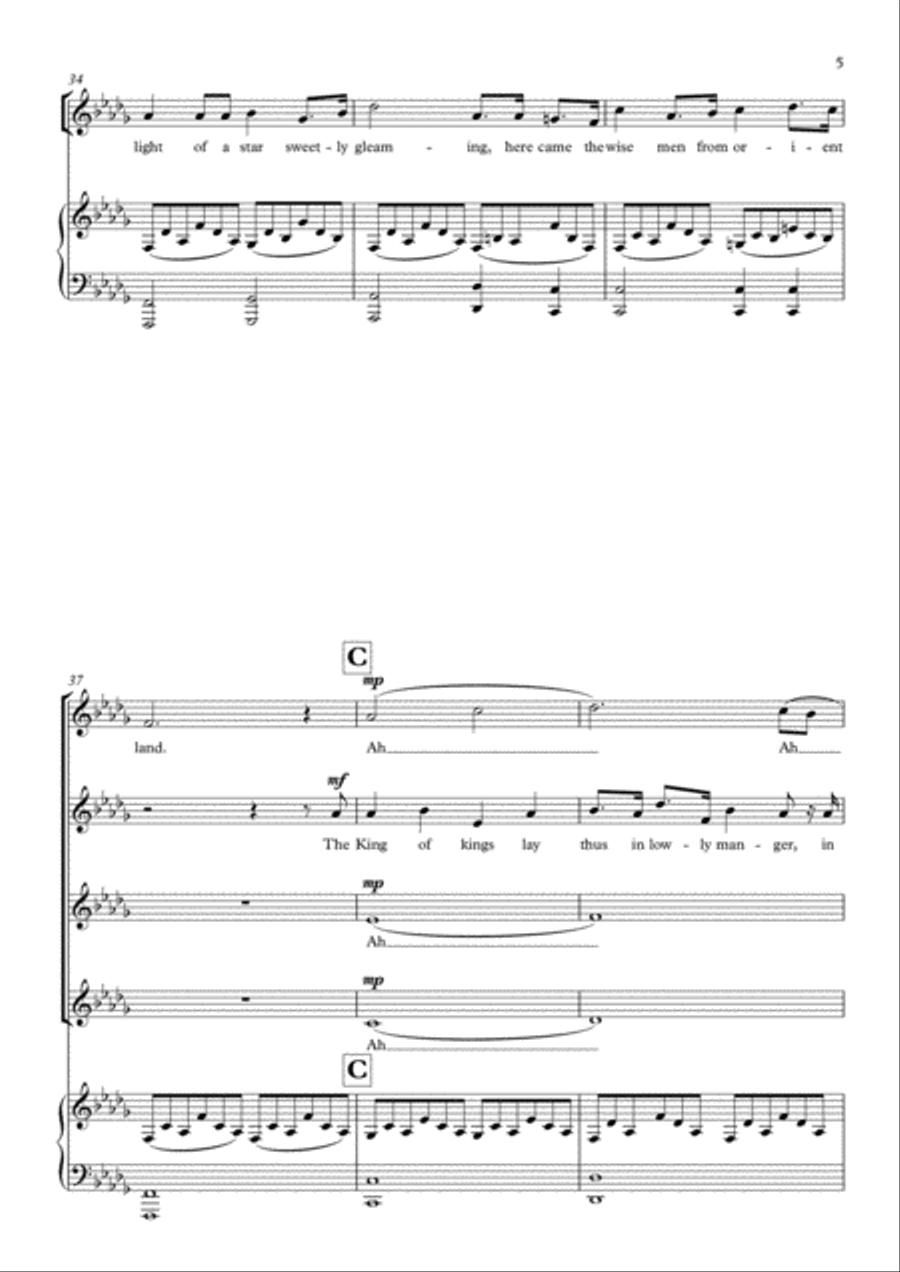 O Holy Night SSAA scores gallery preview page 5