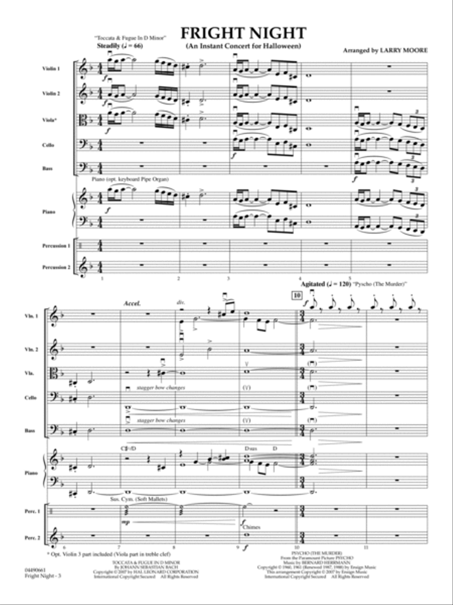 Fright Night (An Instant Concert For Halloween) - Full Score String Orchestra scores gallery preview page 3