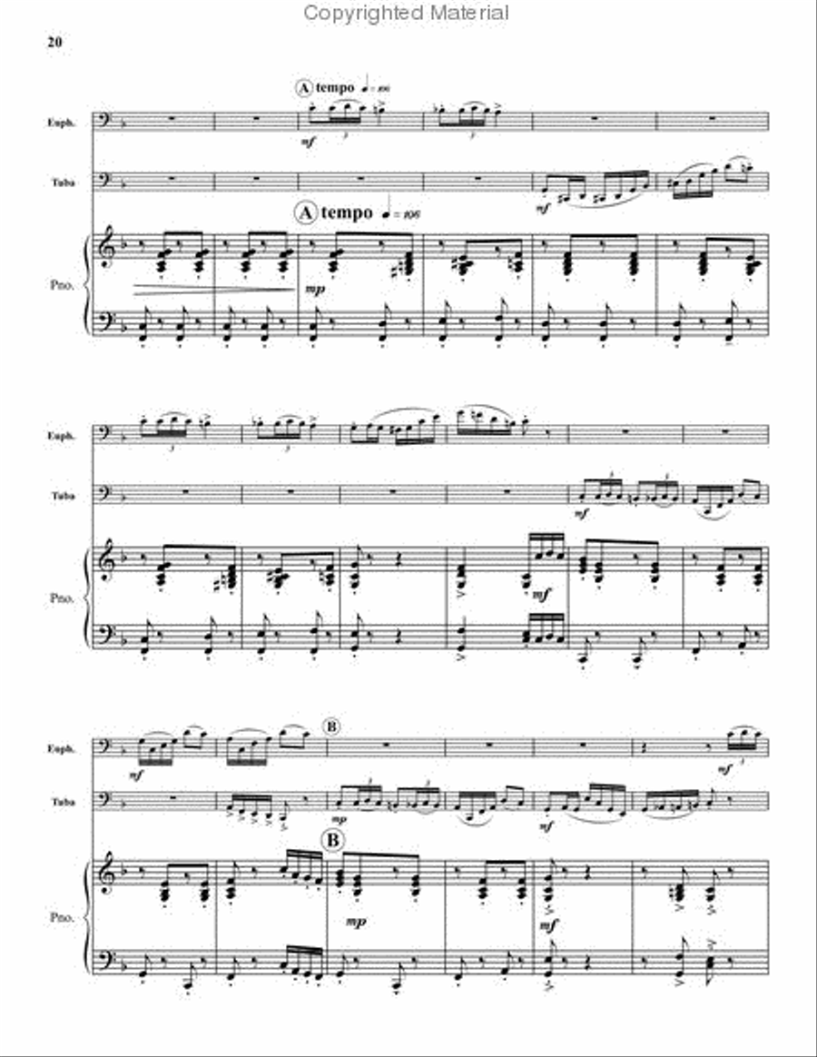 Suite for Euphonium, and Tuba Brass Duet scores gallery preview page 7
