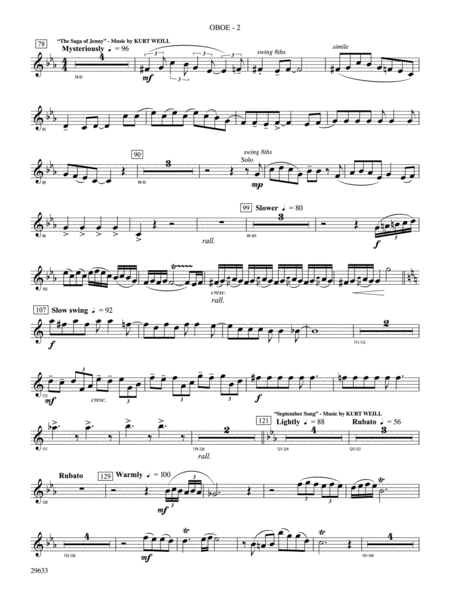 A Tribute to Kurt Weill: Oboe