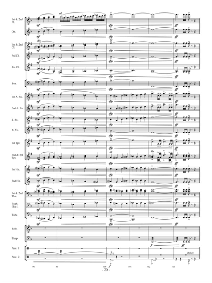 Northwind Concert Band scores gallery preview page 19