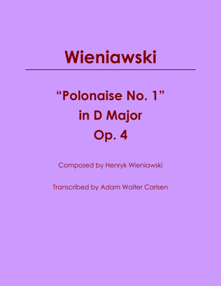 Polonaise No. 1 in D Major