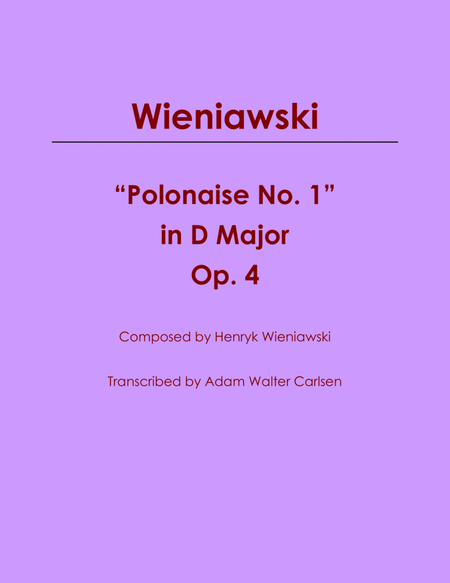 Polonaise No. 1 in D Major image number null