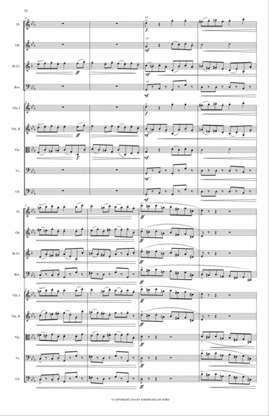 Symphony in C MINOR - The Fitch Symphony - 4th movement (Rondo Allegro) Full Orchestra scores gallery preview page 4